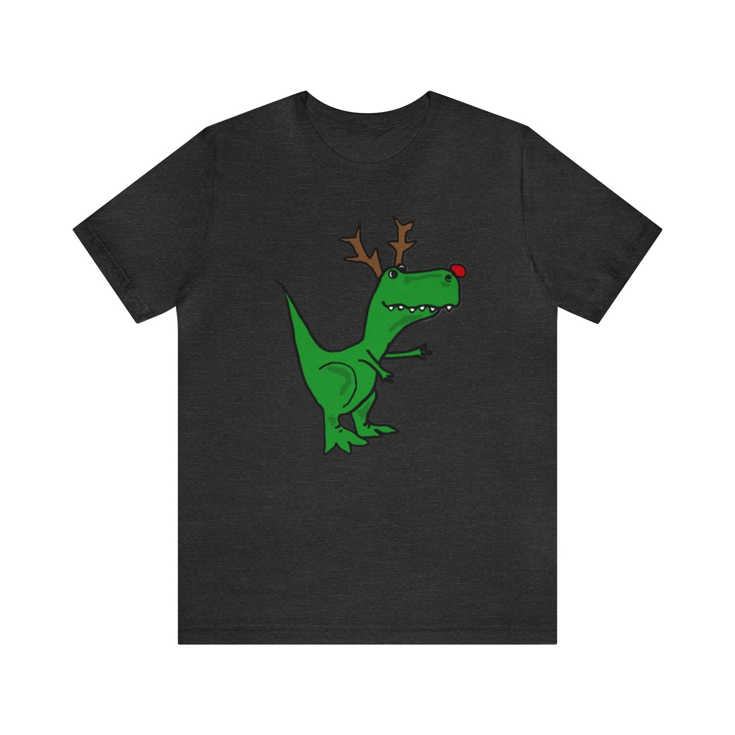 Tyrannosaurus With Antler Christmas Shirt, Rudolph T-Rex Christmas Shirt, Dinosaur Christmas Shirt, Funny Christmas Sweater, Holiday Sweater