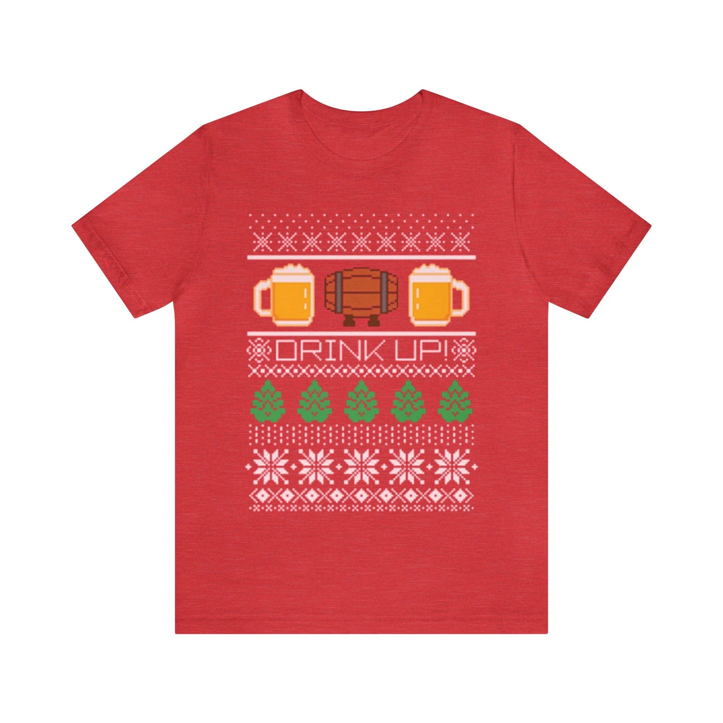 Drink Up! Ugly Christmas Sweater , Funny Christmas Sweater, Beer Drinking Christmas Shirt, Holiday Sweater, Beer Shirt, Xmas, Drinking Shirt