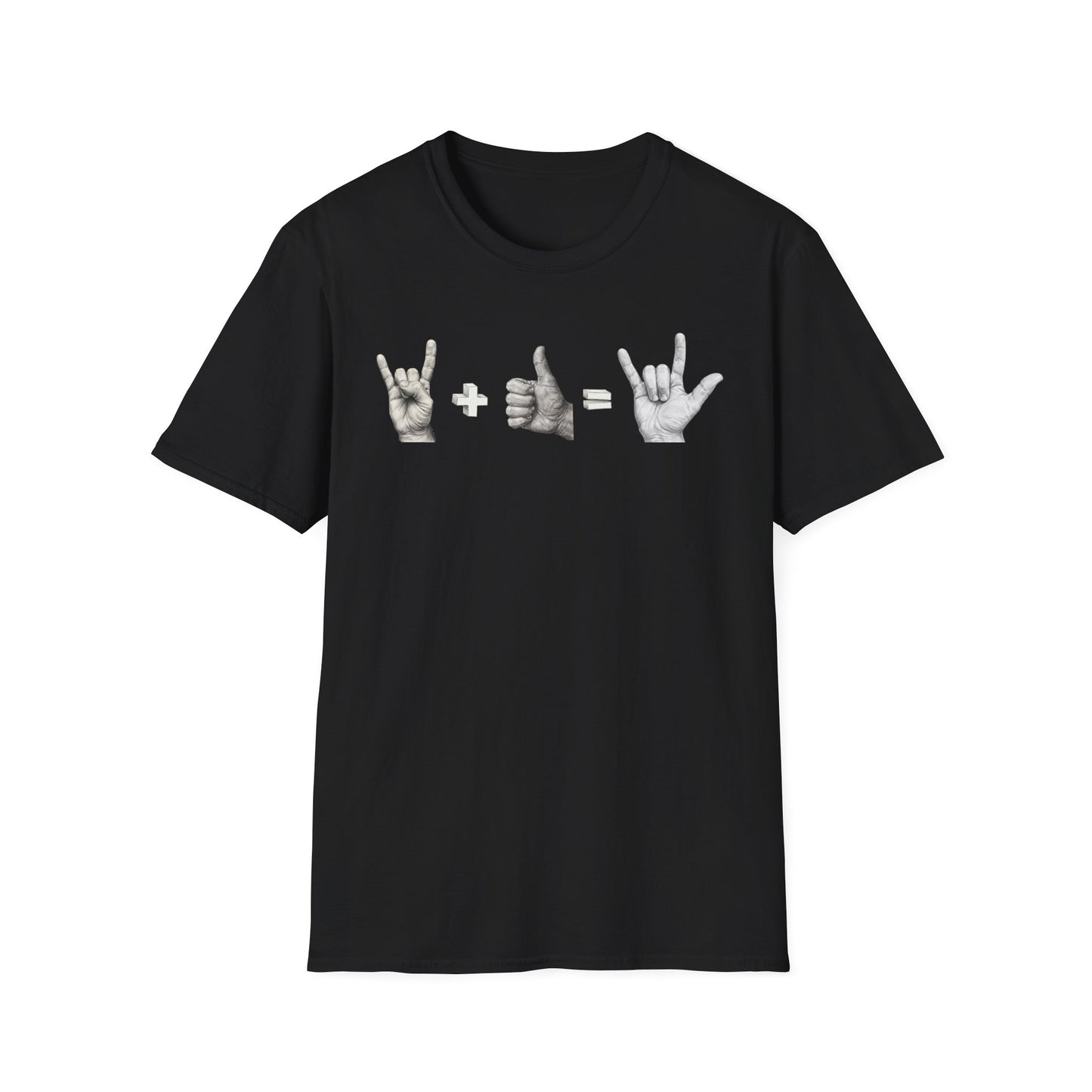 God's Love Equation - ASL Love Equation T-Shirt — Hand Sign Language Graphic Tee