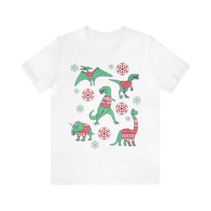 Dinosaurs Wearing Christmas Sweaters Shirt, Christmas Dinosaur Sweater, Dinosaur Christmas shirt, Holiday Shirt, Merry Shirt, Festive Tee