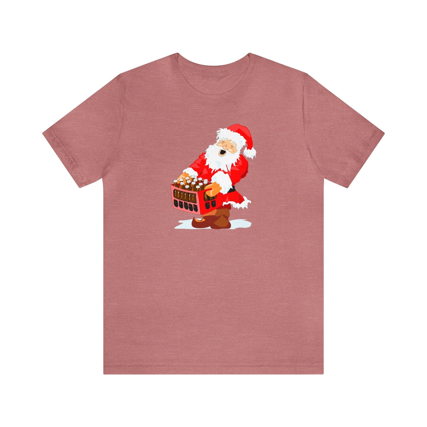 Santa Carrying Case of Wine Shirt, Santa Claus Shirt, Christmas Shirt, Xmas Shirt, Holiday Shirt, Merry Shirt, Festive Tee, Merry Christmas