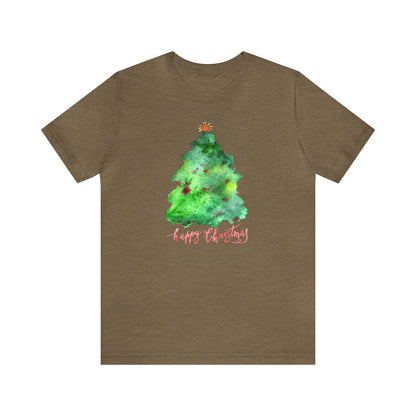 Happy Christmas Tree Shirt, Christmas Shirt, Xmas Shirt, Holiday Shirt, Merry Shirt, Festive Shirt, Merry Christmas Tee, Christmas Gift