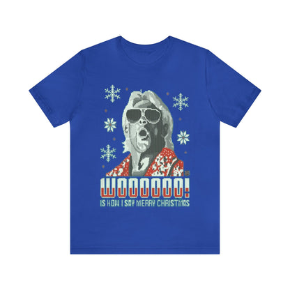 Rick Flair Ugly Christmas Shirt, Woooo, Holiday Sweater, Ugly, Xmas, Funny Christmas, Funny Gift, Christmas Shirt, Ugly Sweater, Sweatshirt