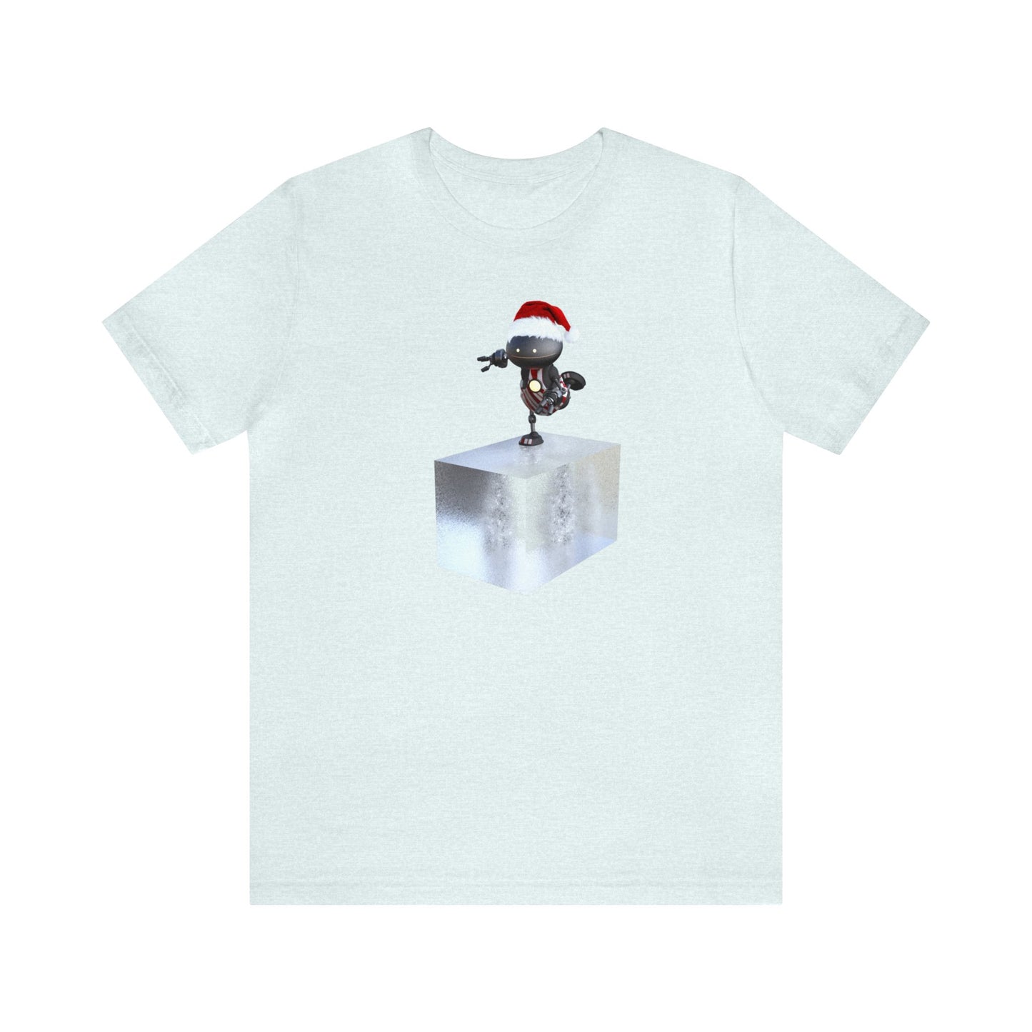 Robot Santa Skating on a Block of Ice Shirt, Christmas Shirt, Xmas Shirt, Holiday Shirt, Merry Shirt, Festive Shirt, Christmas Gift, WinterT