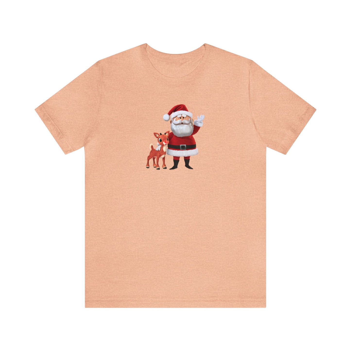 Rudolph and Santa Shirt, Reindeer Shirt, Santa Shirt, Christmas Shirt, Xmas Shirt, Holiday Shirt, Merry Shirt, Festive Shirt, Christmas Tee