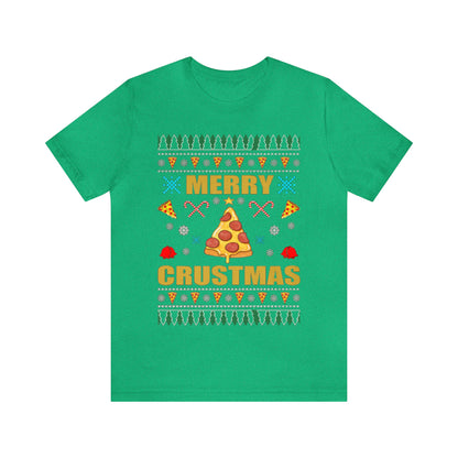 Merry Crustmas Ugly Christmas Sweater, Funny Christmas Sweater, Holiday Sweater, Pizza Christmas Shirt, Pizza Shirt, Pizza Lover, Xmas Shirt
