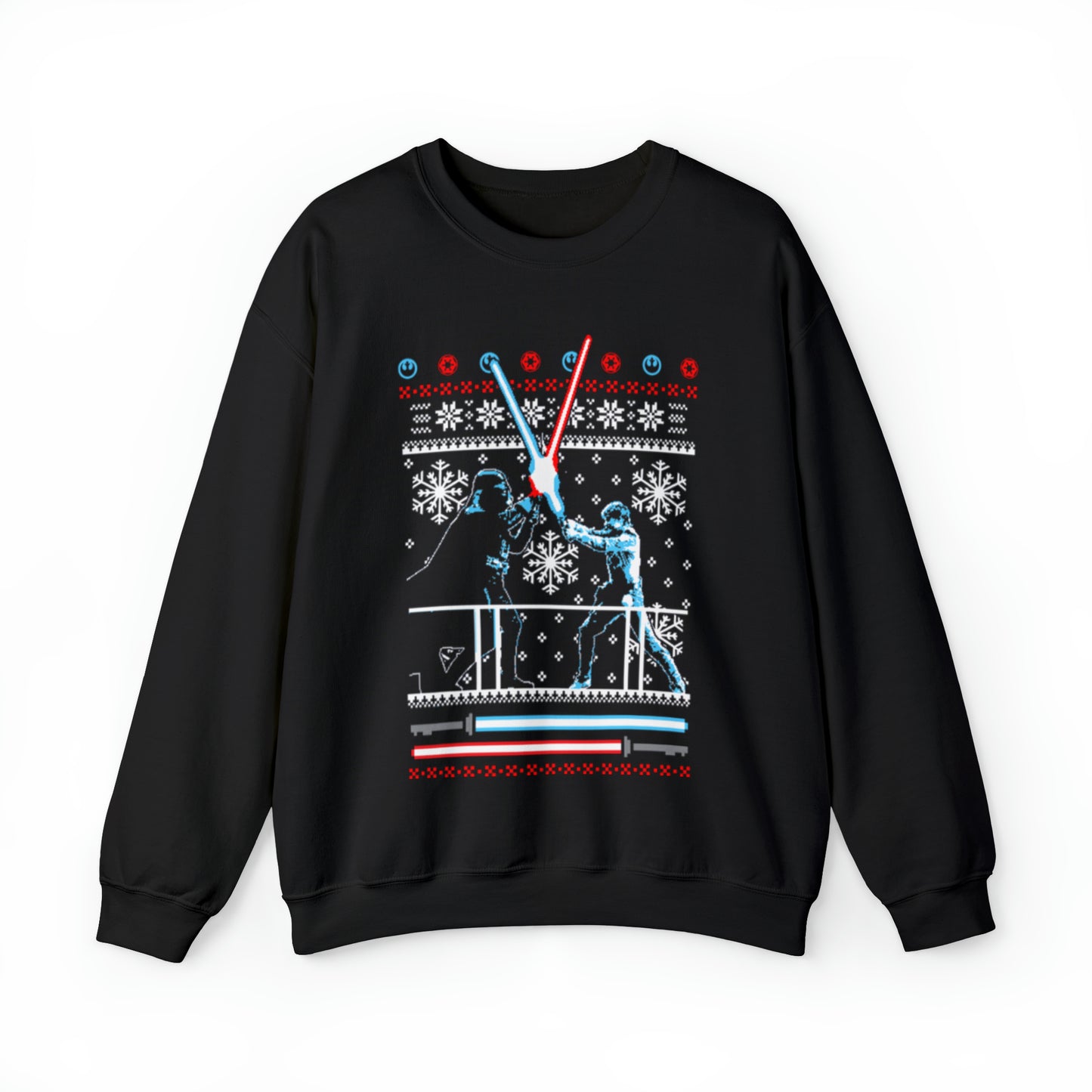 Star Wars Darth and Luke Light Saber Battle Sweatshirt