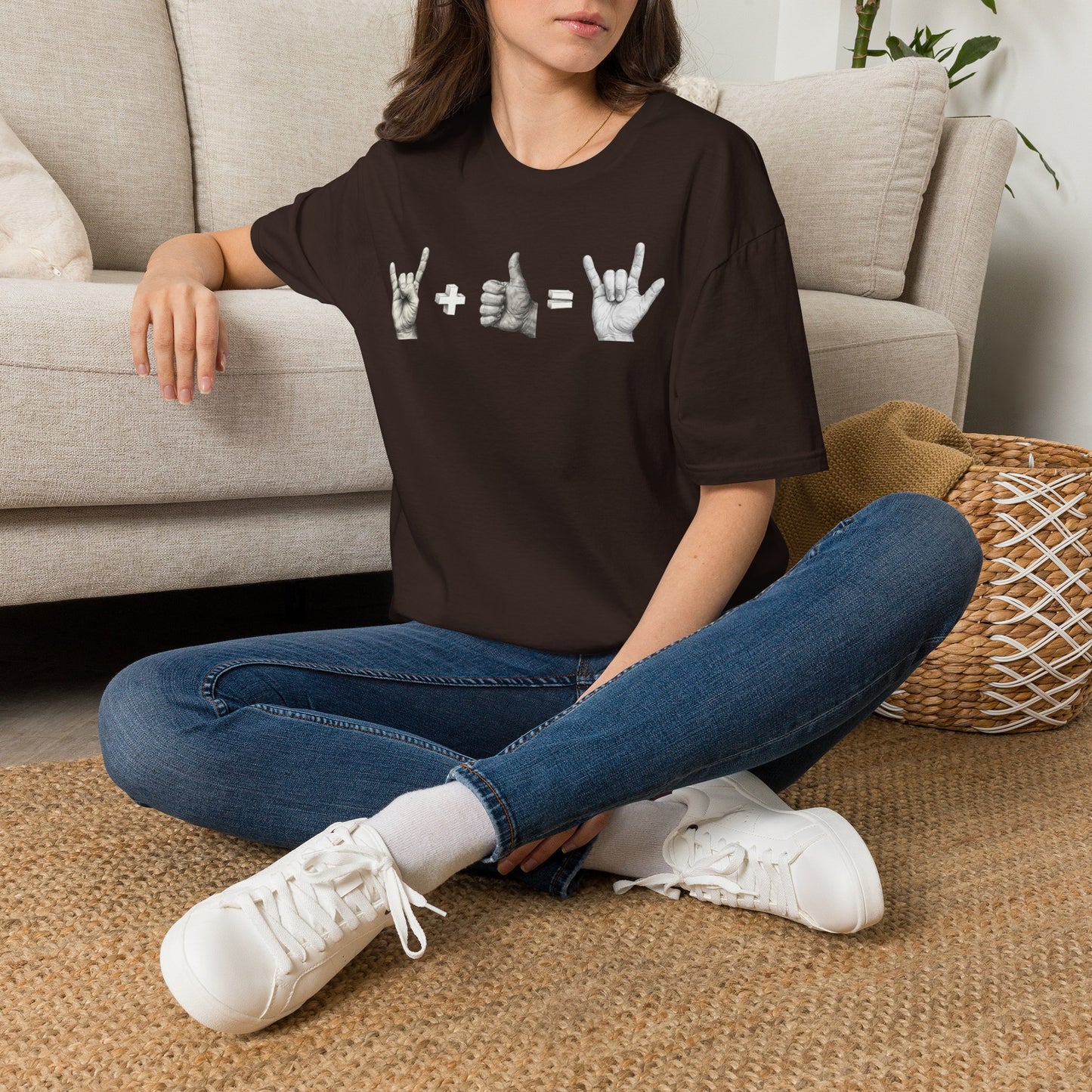 God's Love Equation - ASL Love Equation T-Shirt — Hand Sign Language Graphic Tee