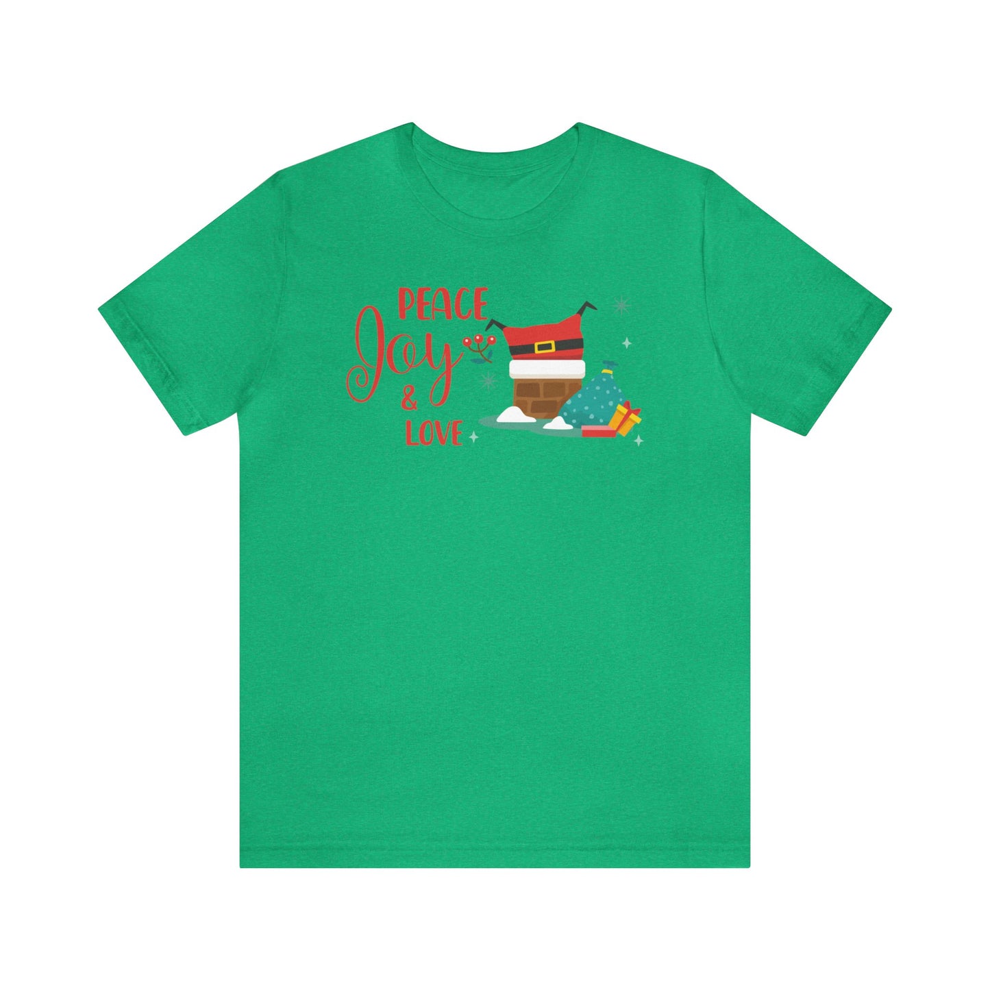 Peace, Joy and Love Santa Shirt, Santa Claus Shirt, Christmas Shirt, Xmas Shirt, Holiday Shirt, Merry Shirt, Festive Shirt, Merry Christmas