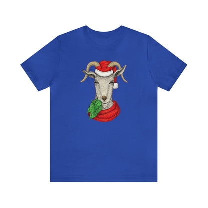 Goat Santa Shirt, Santa Claus Shirt, Christmas Shirt, Xmas Shirt, Holiday Shirt, Merry Shirt, Festive Shirt, Merry Christmas Tee, Goat Lover