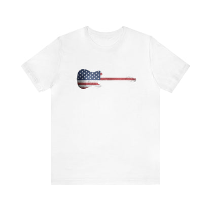 Patriotic Guitar Shirt, 4th of July Shirt, Patriotic Shirt, Freedom Shirt, USA Shirt, American Flag Shirt, Red, White and Blue, Flag Shirt