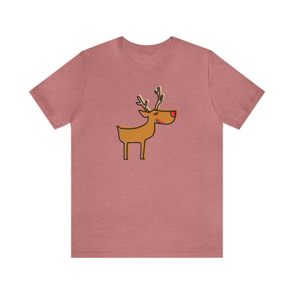 Rudolph Shirt, Reindeer shirt, Christmas Shirt, Xmas Shirt, Holiday Shirt, Merry Shirt, Festive Shirt, Merry Christmas Tee, Christmas Gift