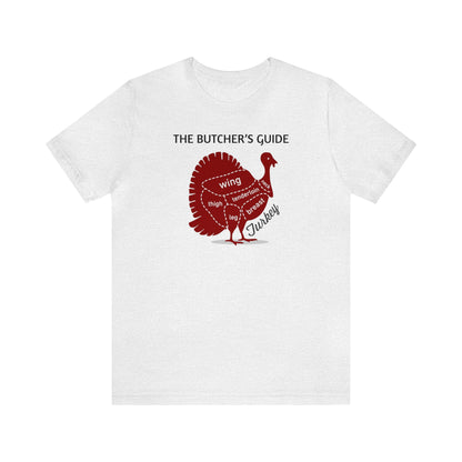 The Butcher's Guide Cuts Of Turkey Shirt, Thanksgiving Shirt, Thanksgiving Gifts, Fall Turkey Shirt, Turkey Cuts Shirt, Turkey Chef Shirt