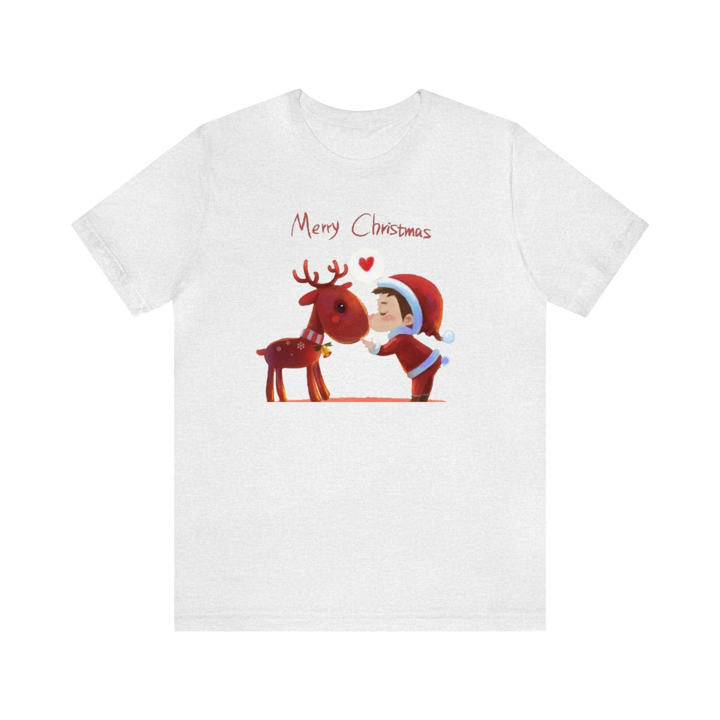 Santa and Reindeer Merry Christmas Shirt, Christmas Shirt, Xmas Shirt, Holiday Shirt, Merry Shirt, Festive Shirt, Merry Christmas Tee