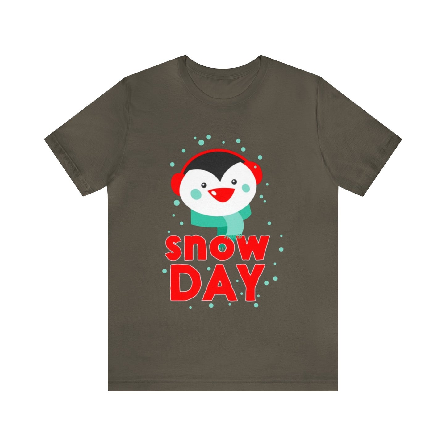 Snow Day Shirt, Penguin Shirt, No School Shirt, Christmas Shirt, Holiday Shirt, Merry Shirt, Festive Shirt, Christmas Gift, Winter Tee