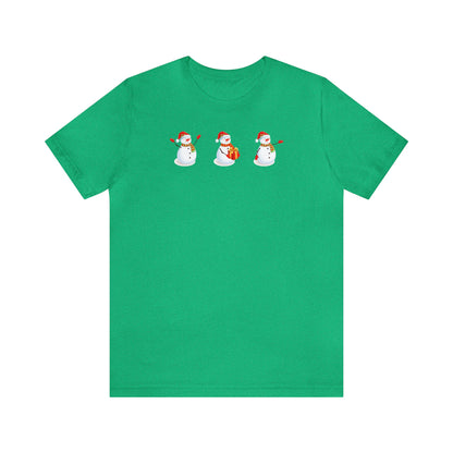 Three Snowmen Shirt, Snowman Shirt, Christmas Shirt, Xmas Shirt, Holiday Shirt, Merry Shirt, Festive Shirt, Merry Christmas Tee, Christmas T