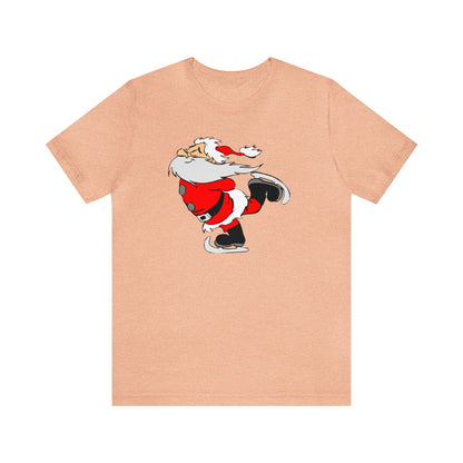 Ice Skating Santa Shirt, Santa Claus Shirt, Christmas Shirt, Xmas Shirt, Holiday Shirt, Merry Shirt, Festive Shirt, Merry Christmas Tee