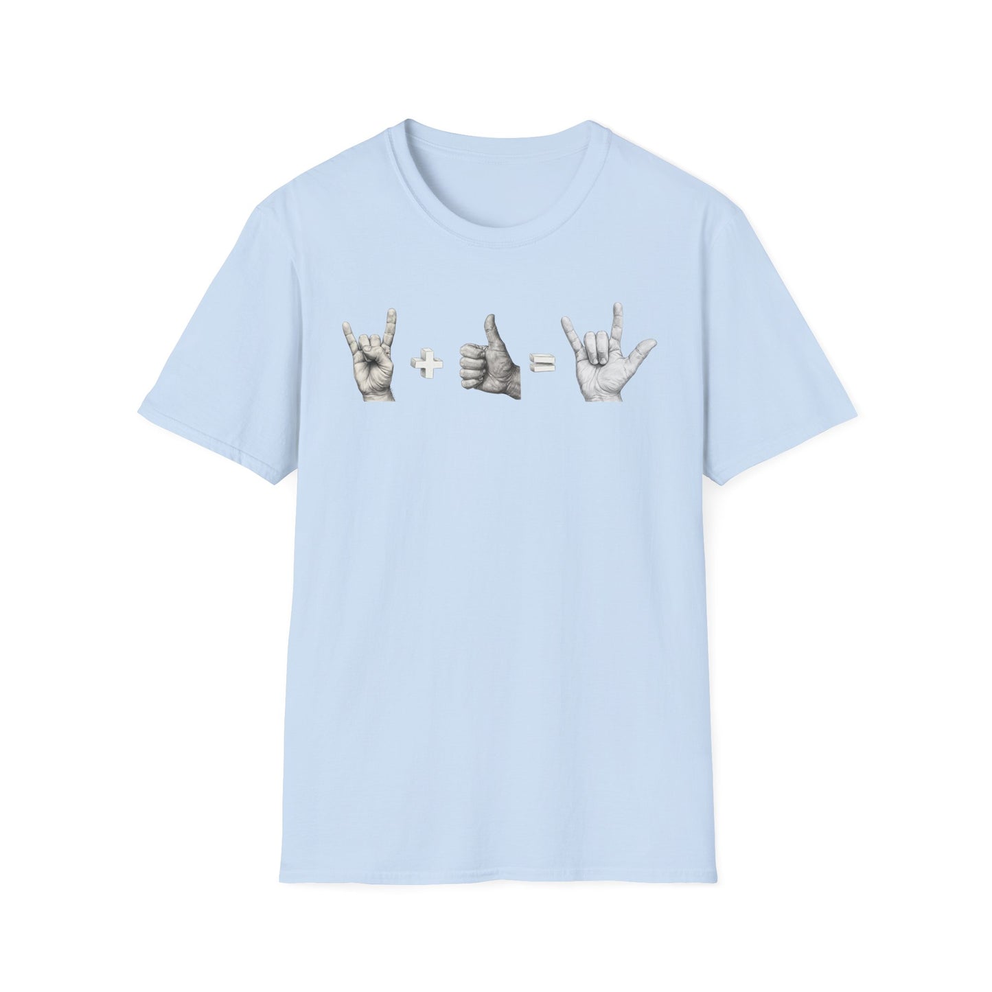 God's Love Equation - ASL Love Equation T-Shirt — Hand Sign Language Graphic Tee
