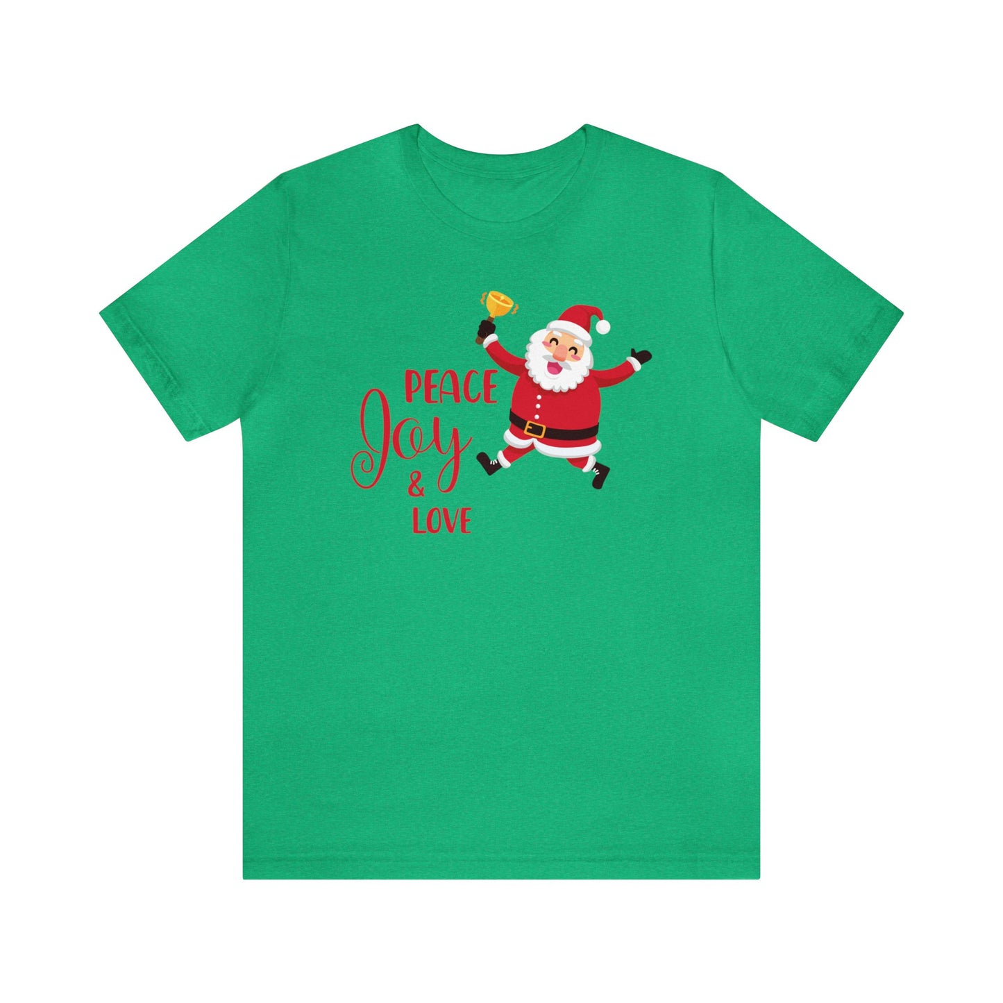 Peace, Joy and Love Santa Shirt, Santa Claus Shirt, Christmas Shirt, Xmas Shirt, Holiday Shirt, Merry Shirt, Festive Shirt, Merry Christmas