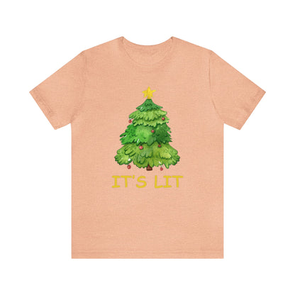 It's Lit Shirt, Christmas Tree Shirt, Christmas Shirt, Xmas Shirt, Holiday Shirt, Merry Shirt, Festive Shirt, Merry Christmas Tee, Tree Tee