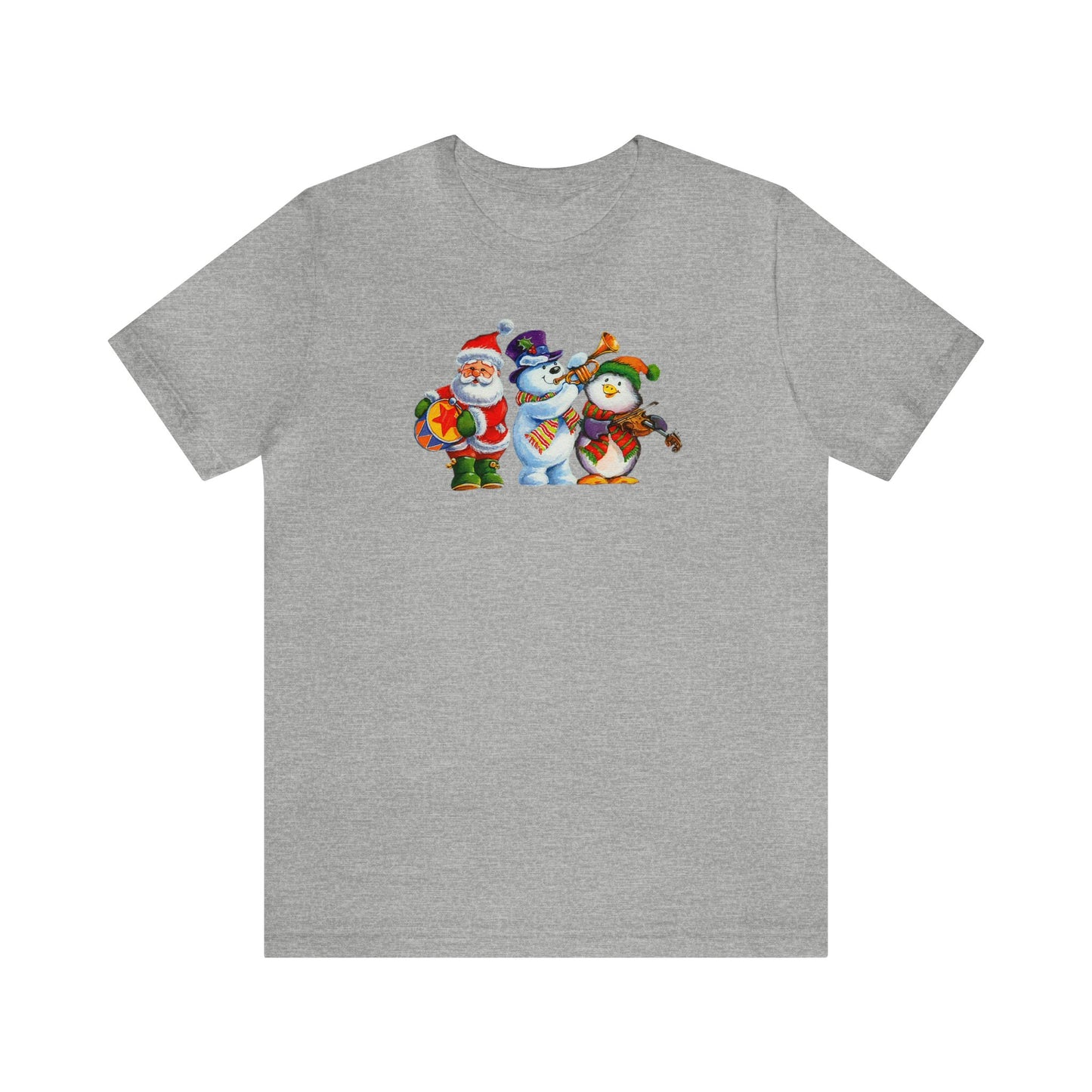 Santa, Frosty and Penguin Band Shirt, Santa Claus Shirt, Frosty Shirt, Penguin Shirt, Christmas Music Shirt, Xmas Shirt, Holiday Shirt