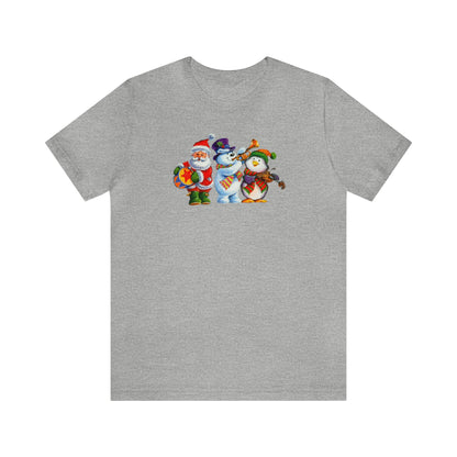 Santa, Frosty and Penguin Band Shirt, Santa Claus Shirt, Frosty Shirt, Penguin Shirt, Christmas Music Shirt, Xmas Shirt, Holiday Shirt