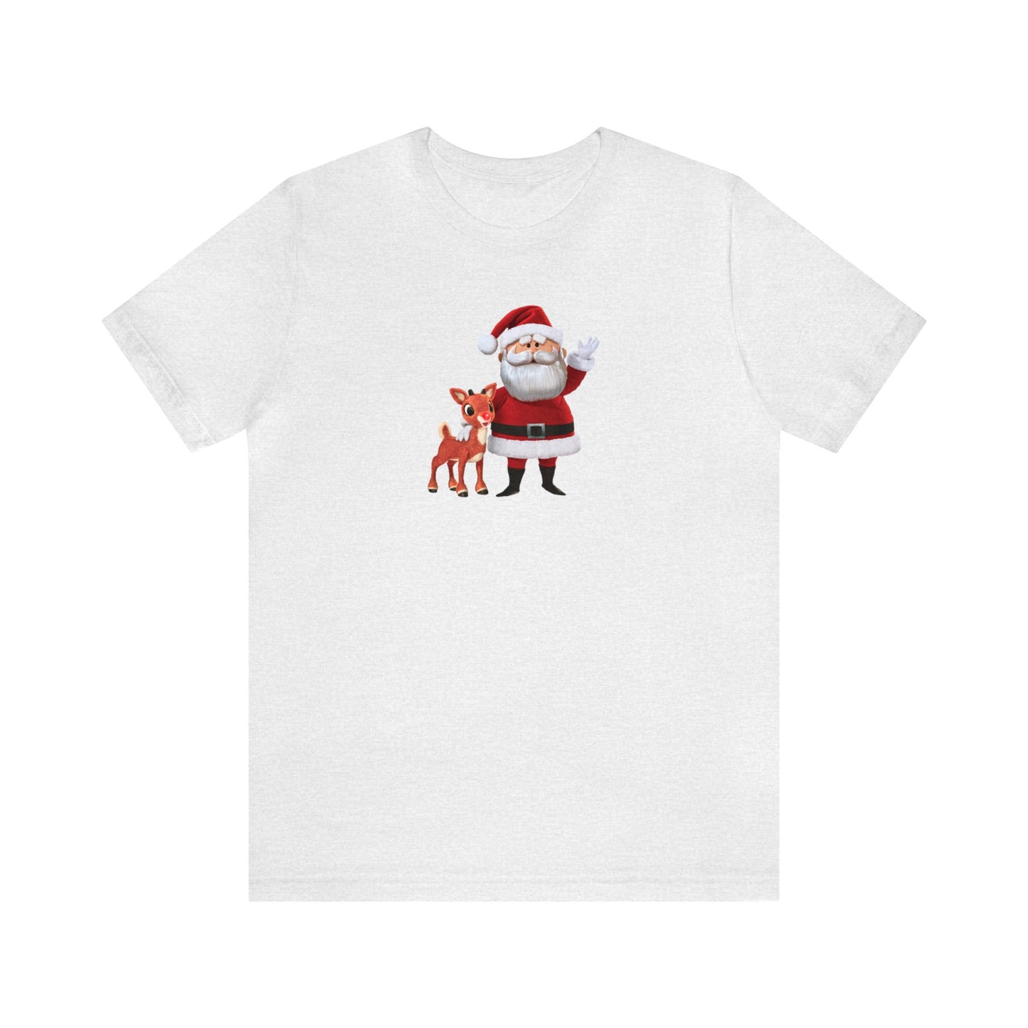 Rudolph and Santa Shirt, Reindeer Shirt, Santa Shirt, Christmas Shirt, Xmas Shirt, Holiday Shirt, Merry Shirt, Festive Shirt, Christmas Tee