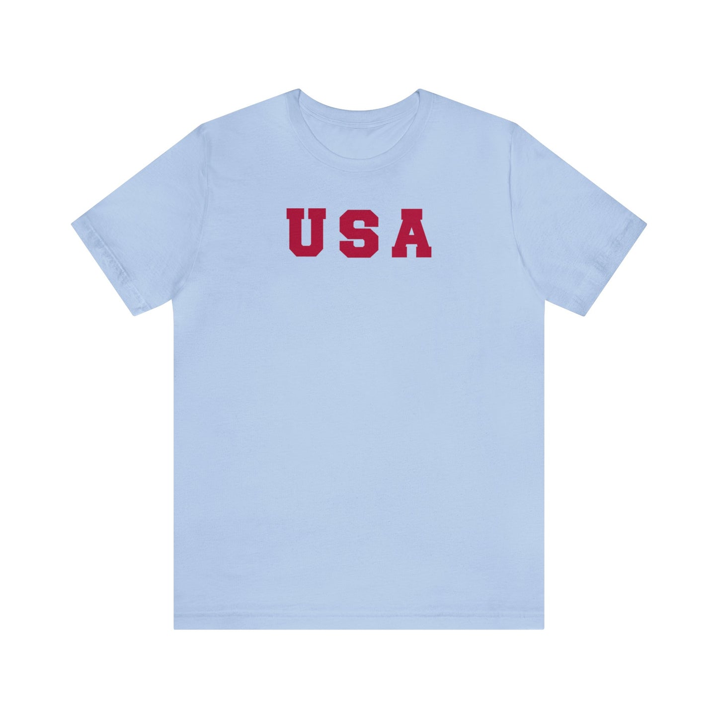 USA Red Shirt, 4th of July Shirt, Patriotic Shirt, Freedom Shirt, United States Shirt, American Flag Shirt, Red USA Letter, America Shirt