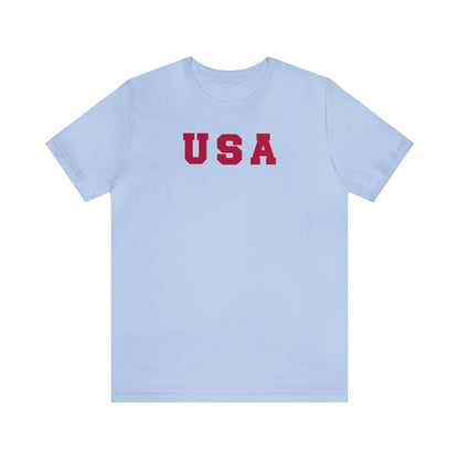 USA Red Shirt, 4th of July Shirt, Patriotic Shirt, Freedom Shirt, United States Shirt, American Flag Shirt, Red USA Letter, America Shirt