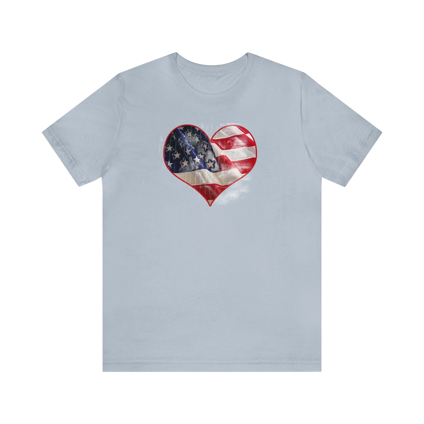 American Flag Heart Shirt, Love USA, Red, White and Blue, 4th of July Shirt, Patriotic Shirt, USA Shirt, Freedom Shirt, United States Shirt