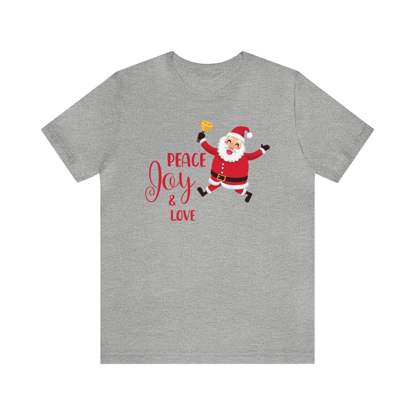 Peace, Joy and Love Santa Shirt, Santa Claus Shirt, Christmas Shirt, Xmas Shirt, Holiday Shirt, Merry Shirt, Festive Shirt, Merry Christmas