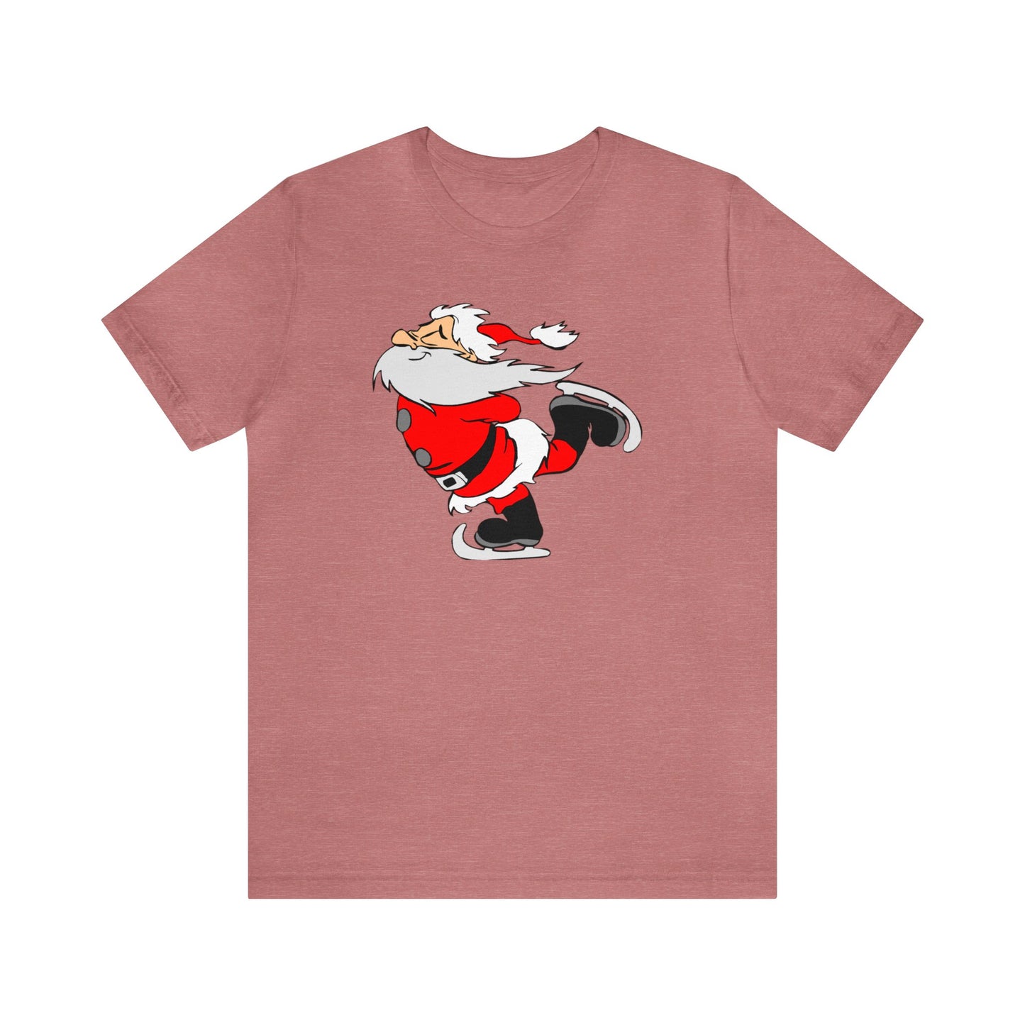 Ice Skating Santa Shirt, Santa Claus Shirt, Christmas Shirt, Xmas Shirt, Holiday Shirt, Merry Shirt, Festive Shirt, Merry Christmas Tee