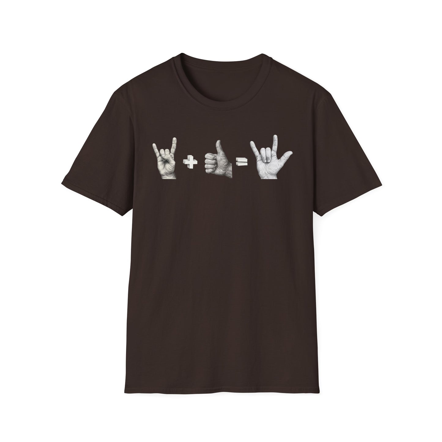 God's Love Equation - ASL Love Equation T-Shirt — Hand Sign Language Graphic Tee