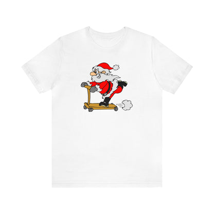 Santa Riding a Scooter Shirt, Santa Claus Shirt, Christmas Shirt, Xmas Shirt, Holiday Shirt, Merry Shirt, Festive Shirt, Merry Christmas Tee