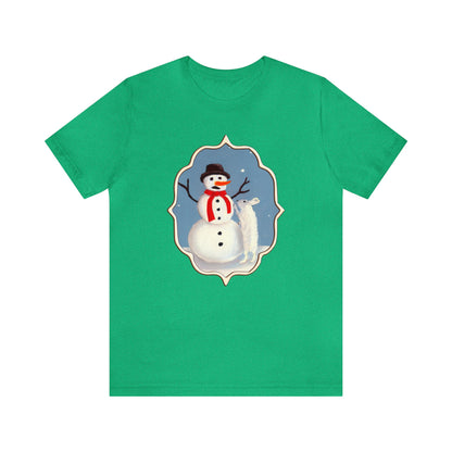 Snowman and Rabbit Christmas Shirt, Xmas Shirt, Holiday Shirt, Merry Shirt, Festive Shirt, Merry Christmas Tee, Christmas Gift, Winter Tee