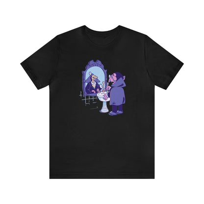 Count Von Count looking In bathroom Mirror Shirt, The Count Sesame Shirt, Count Dracula Shirt, Sesame Vampire Shirt, Funny Halloween Shirt,