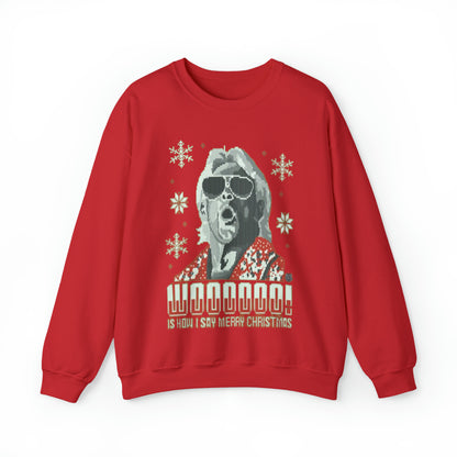 Rick Flair Woooo Christmas Sweatshirt