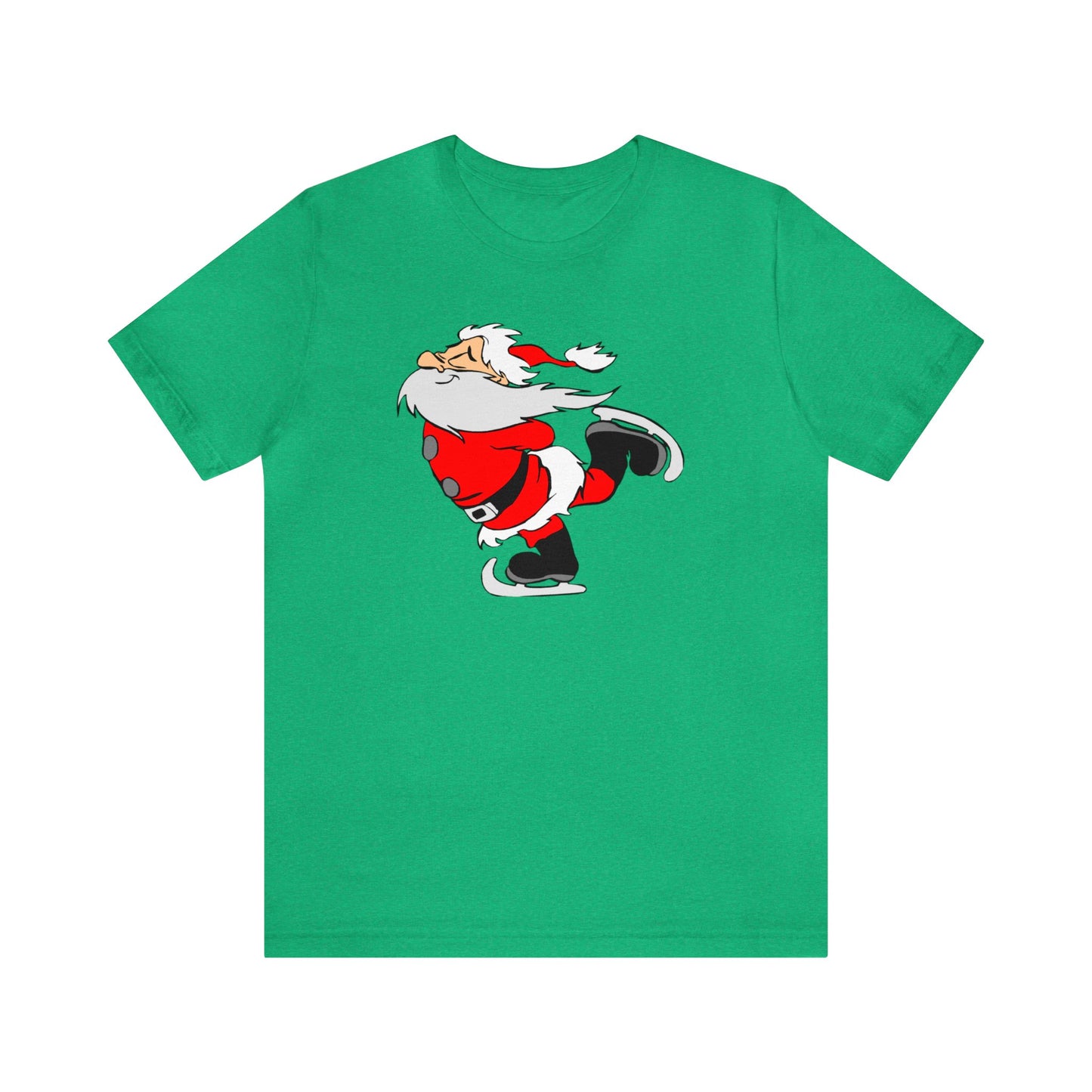 Ice Skating Santa Shirt, Santa Claus Shirt, Christmas Shirt, Xmas Shirt, Holiday Shirt, Merry Shirt, Festive Shirt, Merry Christmas Tee