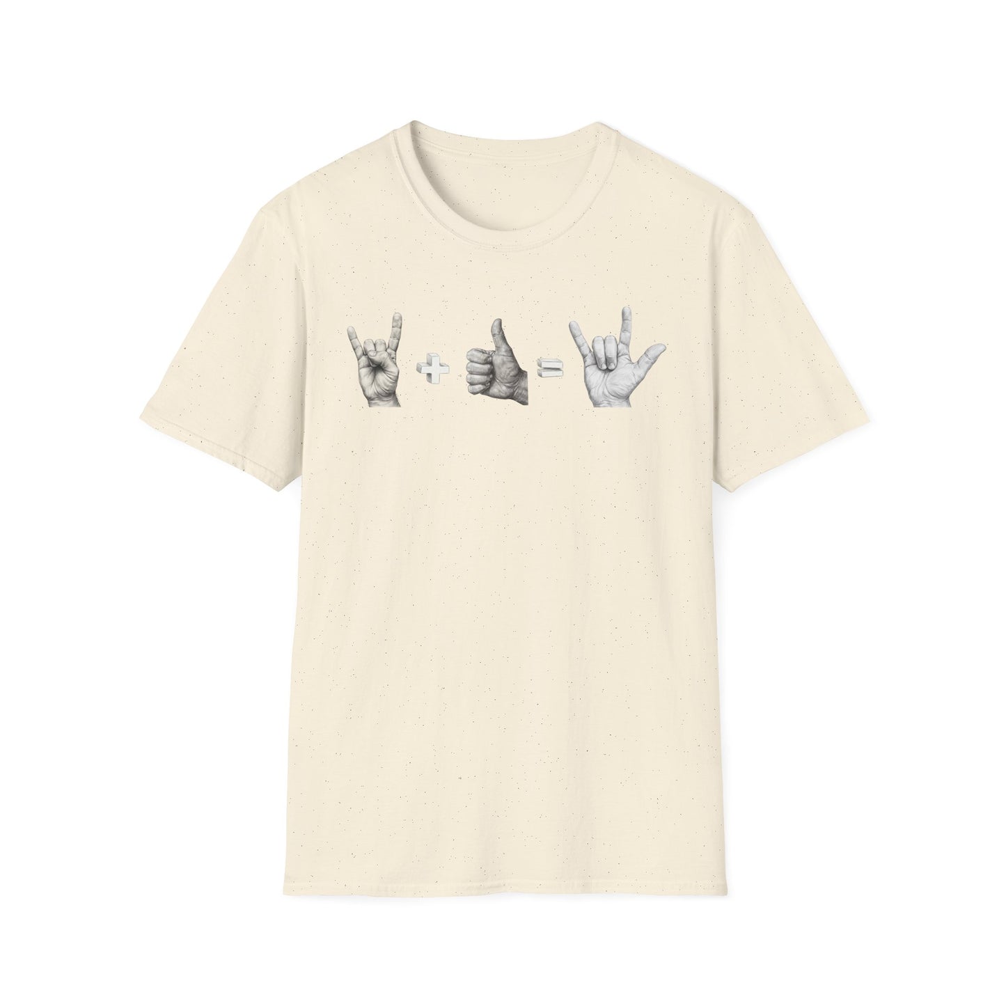 God's Love Equation - ASL Love Equation T-Shirt — Hand Sign Language Graphic Tee
