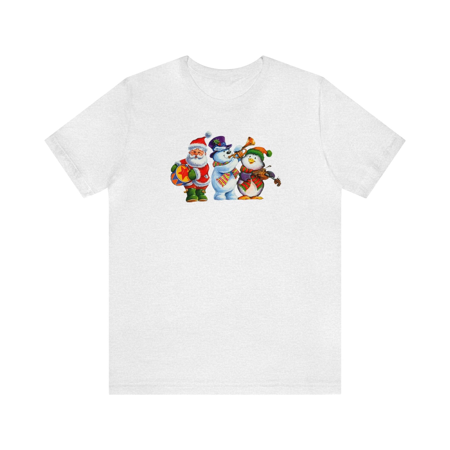 Santa, Frosty and Penguin Band Shirt, Santa Claus Shirt, Frosty Shirt, Penguin Shirt, Christmas Music Shirt, Xmas Shirt, Holiday Shirt