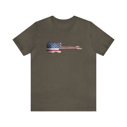 Patriotic Guitar Shirt, 4th of July Shirt, Patriotic Shirt, Freedom Shirt, USA Shirt, American Flag Shirt, Red, White and Blue, Flag Shirt