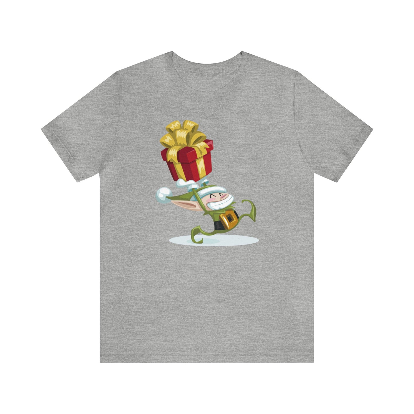 Elf Carrying a Present Shirt, Elf Shirt, Christmas Shirt, Xmas Shirt, Holiday Shirt, Merry Shirt, Festive Shirt, Merry Christmas Tee, Elf T