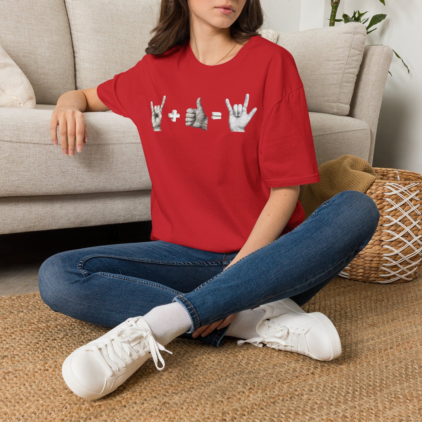 God's Love Equation - ASL Love Equation T-Shirt — Hand Sign Language Graphic Tee