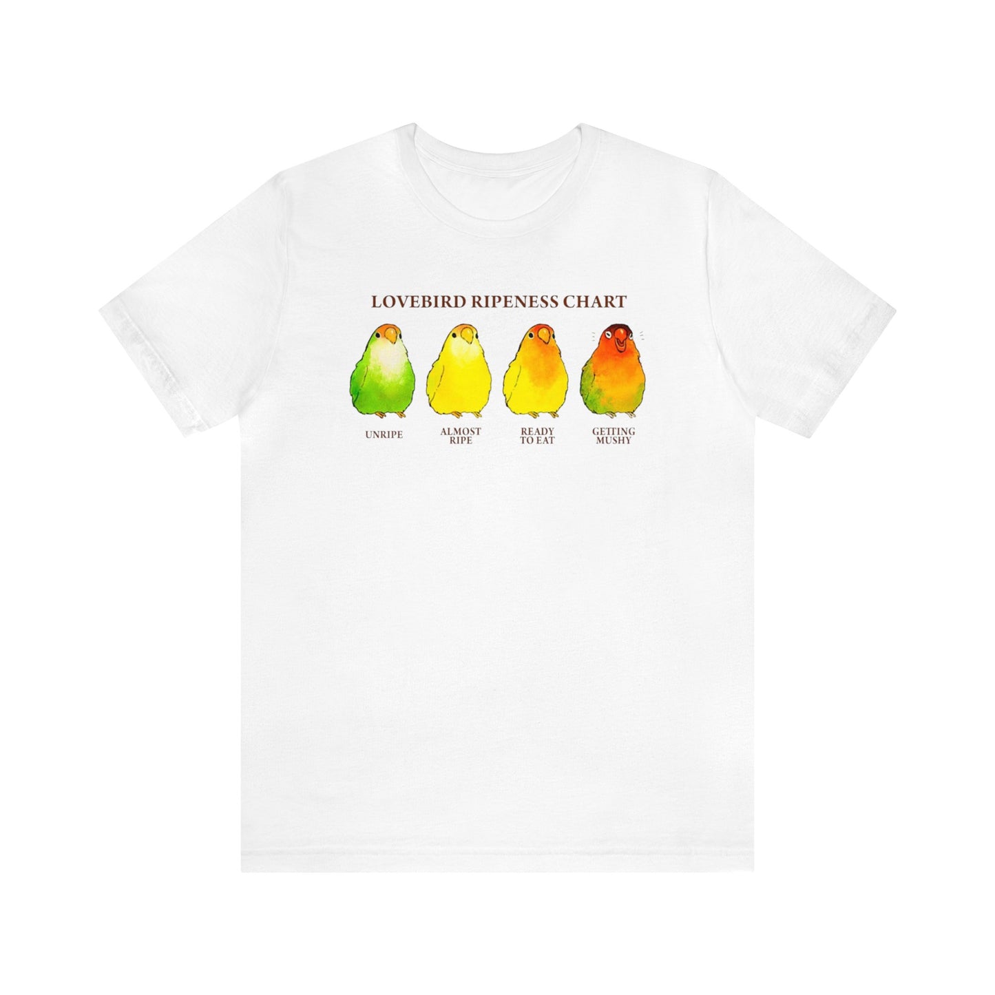 Lovebird Ripeness Chart Shirt, Lovebird Shirt, Love Birds Love Birds, Fischers Lovebirds Shirt, Funny Mango Ripeness Chart, A Lovebird Tee