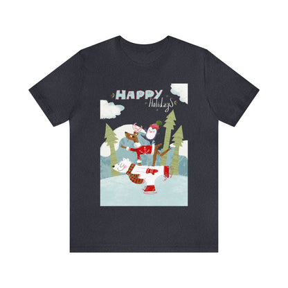 Happy Holidays Shirt, Christmas Shirt, Xmas Shirt, Holiday Shirt, Merry Shirt, Festive Shirt, Merry Christmas Tee, Christmas Gift, Holiday