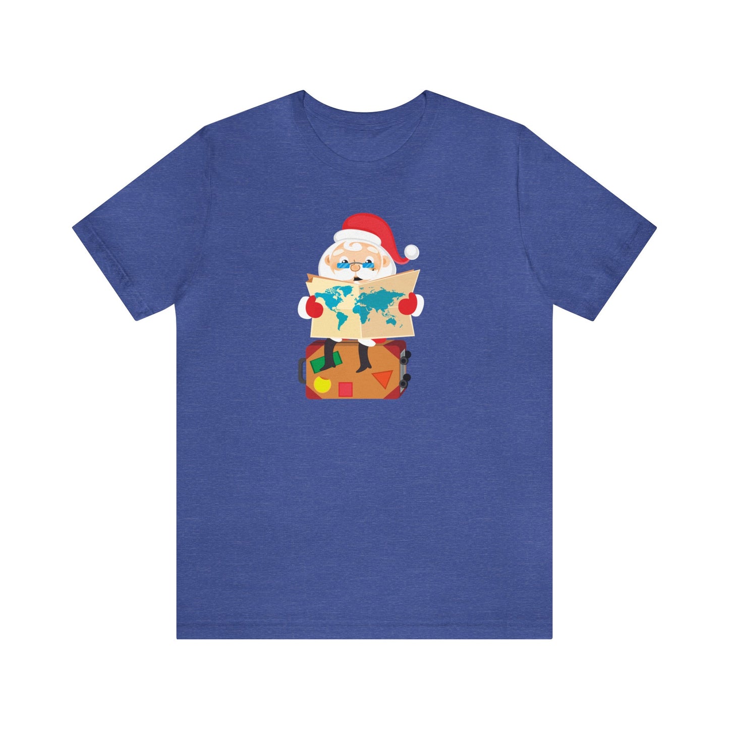 Santa Checking His Map Shirt, Santa Claus Shirt, Christmas Shirt, Xmas Shirt, Holiday Shirt, Merry Shirt, Festive Shirt, Merry Christmas Tee