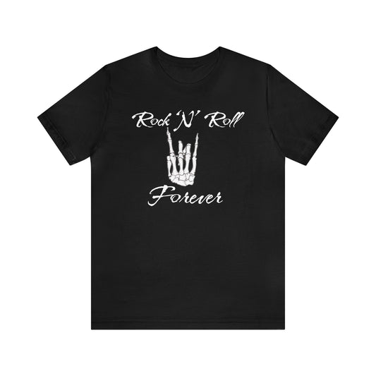 Rock 'N' Roll Forever Skeleton Hand Shirt, Halloween Shirt, Funny Halloween Rock 'N' Roll Shirt, Halloween Costume Shirt, Halloween Lover