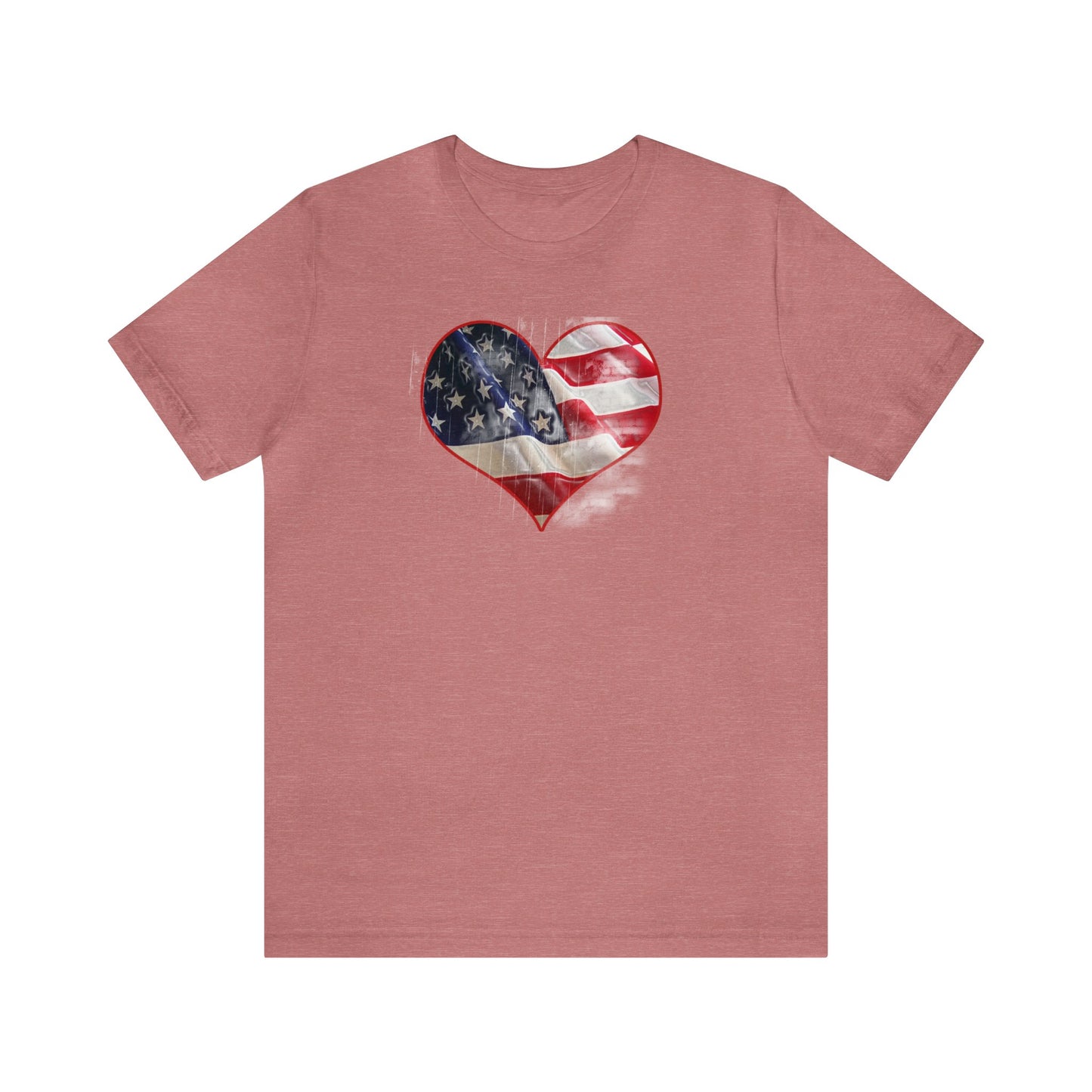 American Flag Heart Shirt, Love USA, Red, White and Blue, 4th of July Shirt, Patriotic Shirt, USA Shirt, Freedom Shirt, United States Shirt