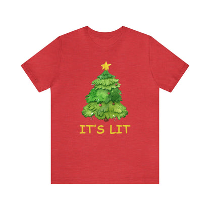 It's Lit Shirt, Christmas Tree Shirt, Christmas Shirt, Xmas Shirt, Holiday Shirt, Merry Shirt, Festive Shirt, Merry Christmas Tee, Tree Tee