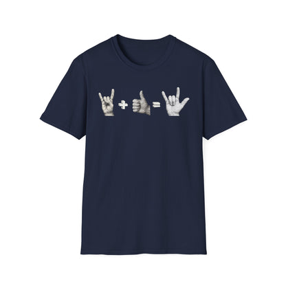 God's Love Equation - ASL Love Equation T-Shirt — Hand Sign Language Graphic Tee